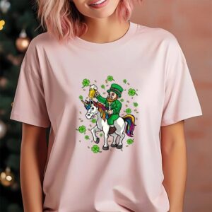 St Patricks Day T Shirt St Patricks Day Shirt Leprechaun Unicorn Irish T shirt Funny St Patricks Day Shirts 4 fhe230.jpg