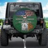 St Patricks Day Tire Cover, American Grown With Irish Roots Spare Tire Cover World Tree Tire Cover Car Decoration For Irish