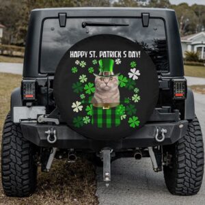St Patricks Day Tire Cover, Cat…