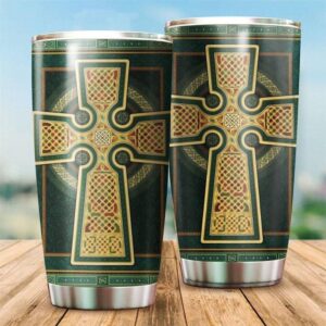 St Patricks Day Tumbler, Irish Celtic…