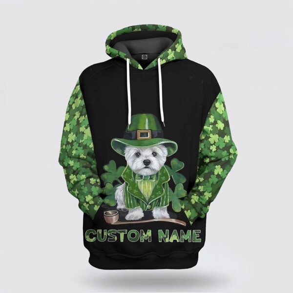 Yorkshire Terrier St Patrick’s Day Custom Name 3D All Over Print Hoodie, St Patricks Day Shirts