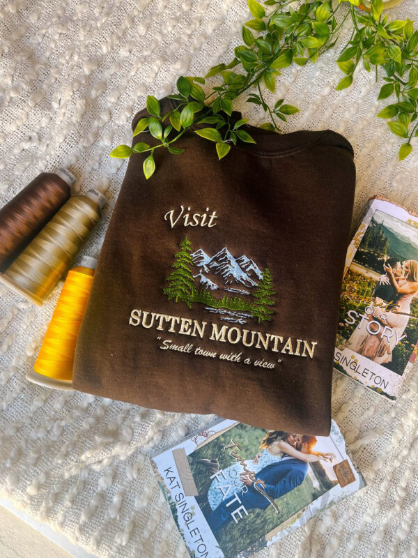 Sutten Mountain Merch / Kat Singleton Merch / Booktok Sweatshirt / Rewrite Our Story /bookish embroidered sweatshirt