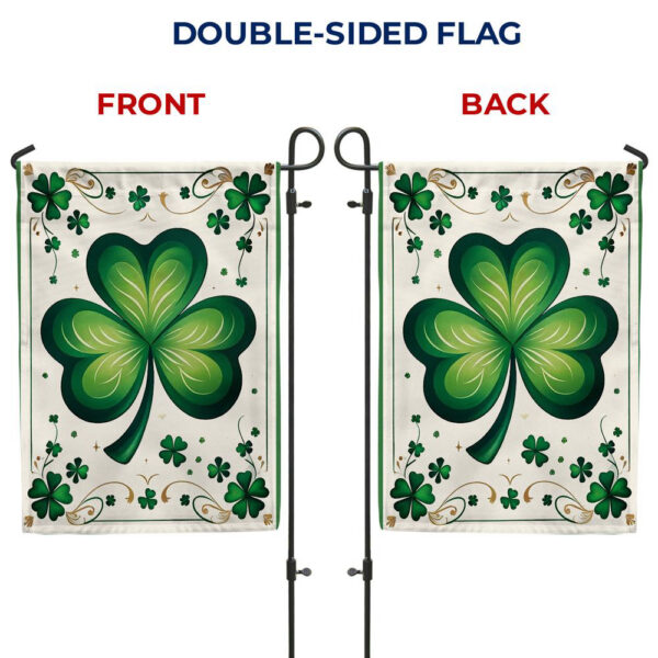 St Patricks Day Flag, St Patrick’s Day Garden Flag, Shamrock Flag, Clover Flag, St Patrick’s Day Decor, St Patty’s Flag, St Patricks Flag