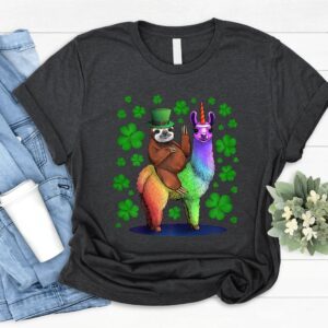 Patrick’s Day T-Shirt, Funny Sloth Riding…