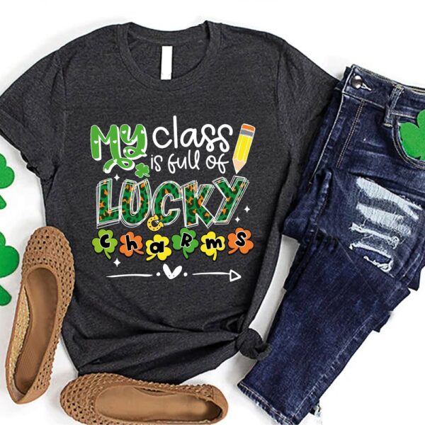 St. Patrick’s Day Teacher Shirt, Teacher Gift, Lucky Teacher Tshirt, Funny St Patricks Teacher Tee, Lucky Charms Shirt
