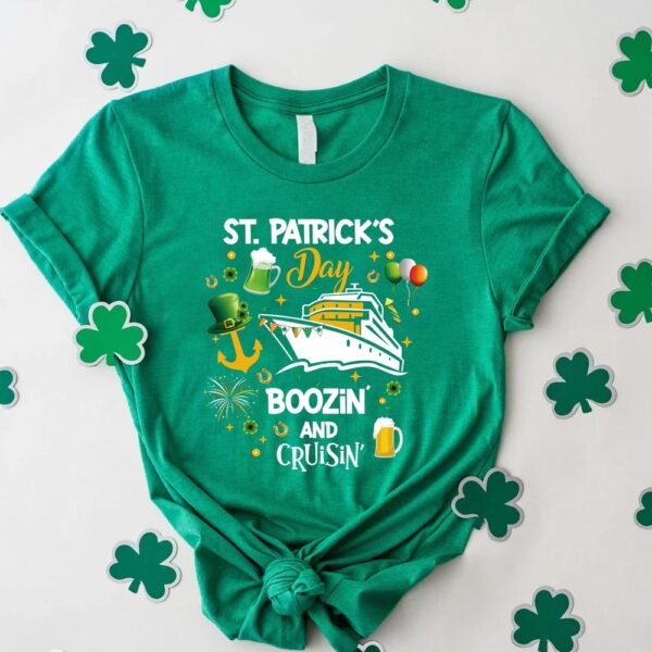 St. Patricks Cruisin And Boozing Shirt,Patricks Day Cruise Squad Shirt, Shenanigans Tee, St Patrick’s Cruising 2024