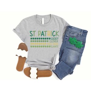 St Patrick s Day Lucky Shirt Lucky Clover Tshirt Saint Patricks Day Shamrock Tee Irish Gift for Women Men 2 i2u5os.jpg