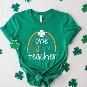 St Patricks Day Teacher Shirt Lucky Teacher Shirt St Paddy s Day Gift For Teacher St Patrick Rainbow Tshirt 1 qnldhh.jpg