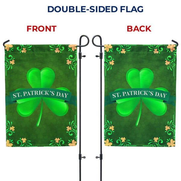 Happy St Patricks Day Flag, St Patrick’s Day Garden Flag, St Patricks Shamrock Flag, Lucky Clover Flag, St Patty’s Flag, St Patricks Flag