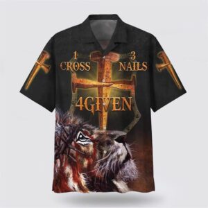Christian Hawaiian Shirt, 1 Cross 3…