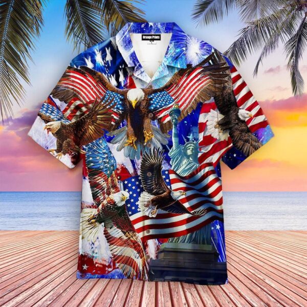 4th Of July Hawaiian Shirt, 4Th Of July Happy Independence Day Hawaiian Shirt, Hawaiian Fourth Of July Shirt
