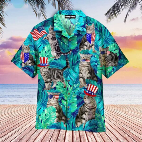 4th Of July Hawaiian Shirt, 4Th Of July Independence Day Cat Lover, Cat Hawaiian Shirt Perfect Gifts For Your Loved Ones