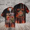 4th Of July Hawaiian Shirt, 4Th Of July Independence Day Memorial Day Firefighter Family Country Feel Safe Hawaiian Shirt