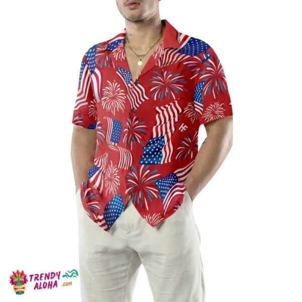4th Of July Hawaiian Shirt, 4Th Of July Patriotic Hawaiian Shirt, Hawaiian Fourth Of July Shirt