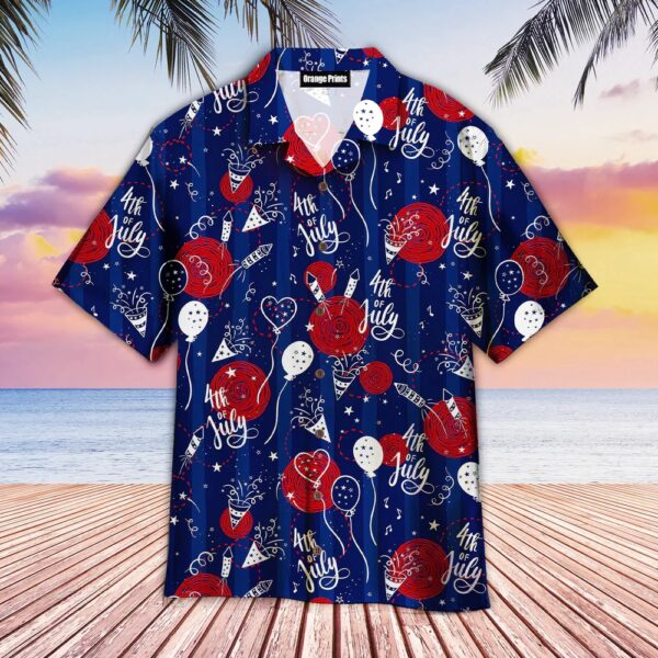 4th Of July Hawaiian Shirt, 4th Of July Party Seamless Hawaiian Shirt Patriotic, Hawaiian Fourth Of July Shirt