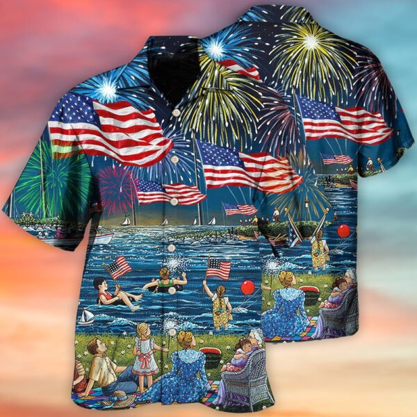 4th Of July Hawaiian Shirt, America Independence Day Fun Day Hawaiian Shirt, Hawaiian Fourth Of July Shirt