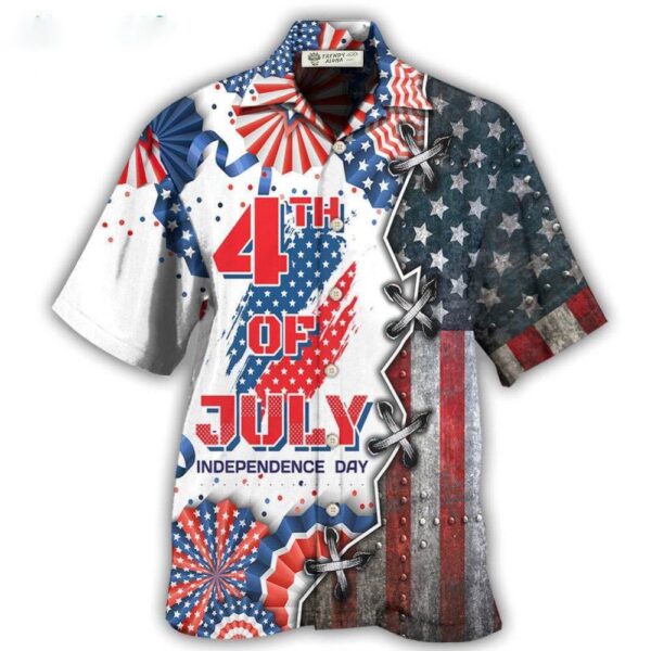 4th Of July Hawaiian Shirt, America Independence Day Happy Day Hawaiian Shirt, Hawaiian Fourth Of July Shirt