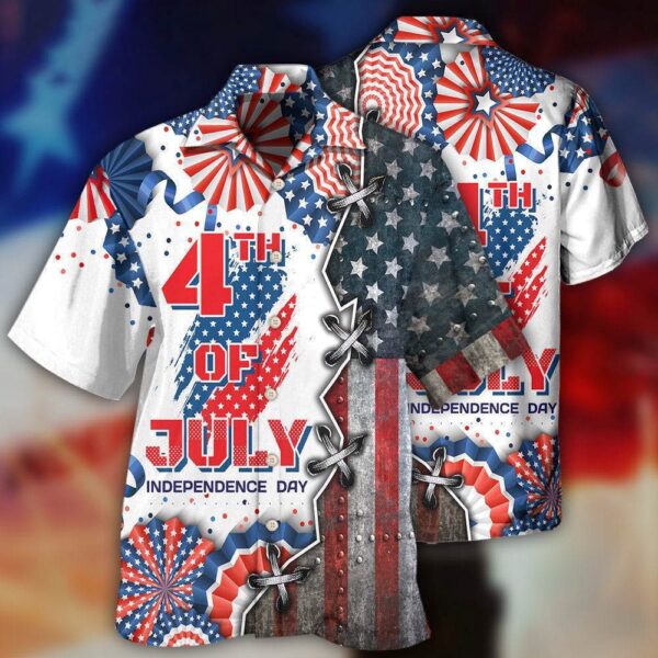 4th Of July Hawaiian Shirt, America Independence Day Happy Day Hawaiian Shirt, Hawaiian Fourth Of July Shirt
