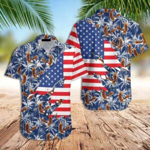 4th Of July Hawaiian Shirt, American…