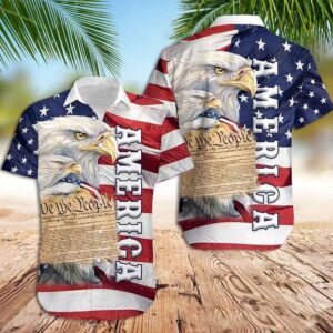 4th Of July Hawaiian Shirt, American…