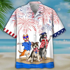 4th Of July Hawaiian Shirt, American…