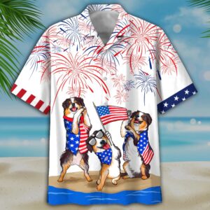 4th Of July Hawaiian Shirt, Bernese…