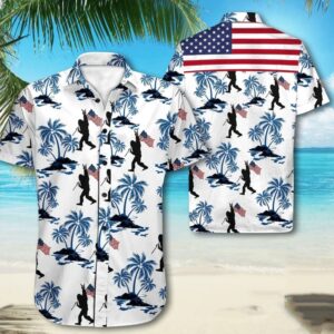 4th Of July Hawaiian Shirt, Bigfoot…