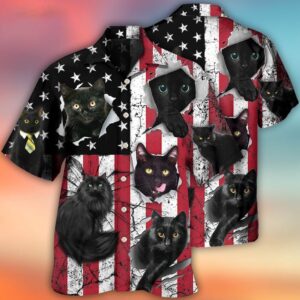 4th Of July Hawaiian Shirt, Black…