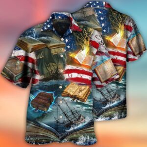 4th Of July Hawaiian Shirt, Book…