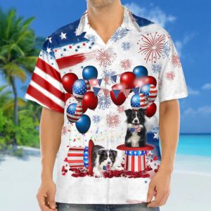 4th Of July Hawaiian Shirt, Border…