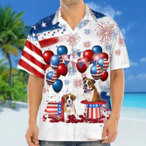 4th Of July Hawaiian Shirt, Boxer…