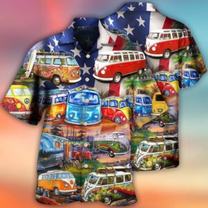 4th Of July Hawaiian Shirt, Camping…