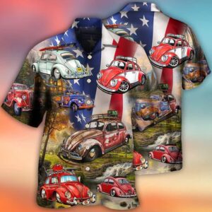 4th Of July Hawaiian Shirt, Camping…