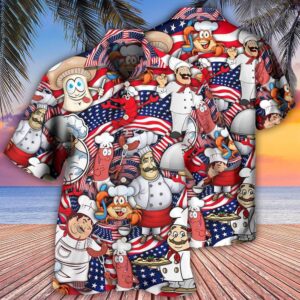 4th Of July Hawaiian Shirt, Chef…