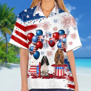 4th Of July Hawaiian Shirt, Cocker…