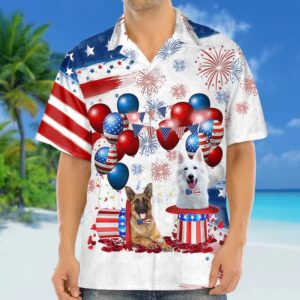 4th Of July Hawaiian Shirt, German…