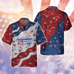 4th Of July Hawaiian Shirt, Happy…