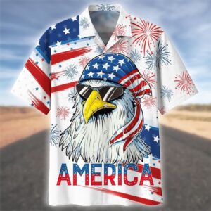 4th Of July Hawaiian Shirt, Happy…