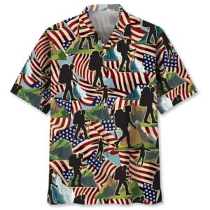 4th Of July Hawaiian Shirt, Hiking…