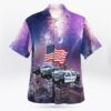 4th Of July Hawaiian Shirt, Houston, Texas, Houston Police Department Hawaiian Shirt, Hawaiian Fourth Of July Shirt