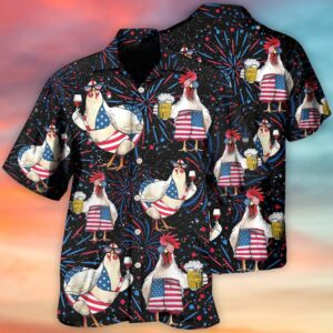 4th Of July Hawaiian Shirt, Independence…