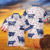 4th Of July Hawaiian Shirt, Independence Day Fire Cracker Black Angus Pattern All Printed 3D Hawaiian Shirt, Hawaiian Fourth Of July Shirt