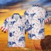 4th Of July Hawaiian Shirt, Independence Day Fire Cracker Holstein Friesian Cattle Pattern All Printed 3D Hawaiian Shirt, Hawaiian Fourth Of July Shirt