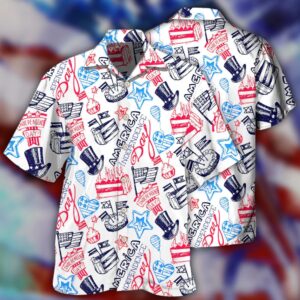 4th Of July Hawaiian Shirt, Independence…