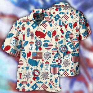 4th Of July Hawaiian Shirt, Independence…