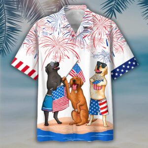 4th Of July Hawaiian Shirt, Labrador…