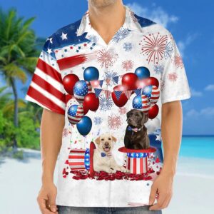 4th Of July Hawaiian Shirt, Labrador…