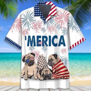 4th Of July Hawaiian Shirt, Love…