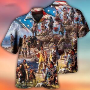 4th Of July Hawaiian Shirt, Native…