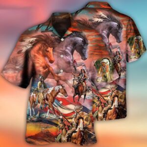 4th Of July Hawaiian Shirt, Native…